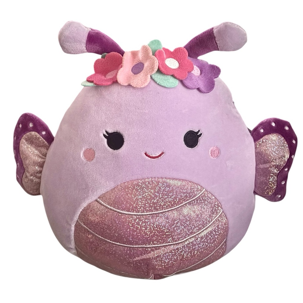 NWT Squishmallow Brenda the Butterfly Flower Crown Edition (8” Small)